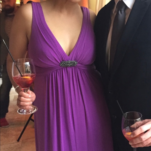 BCBG Maxazria dress. Plum Color. - Picture 4 of 4